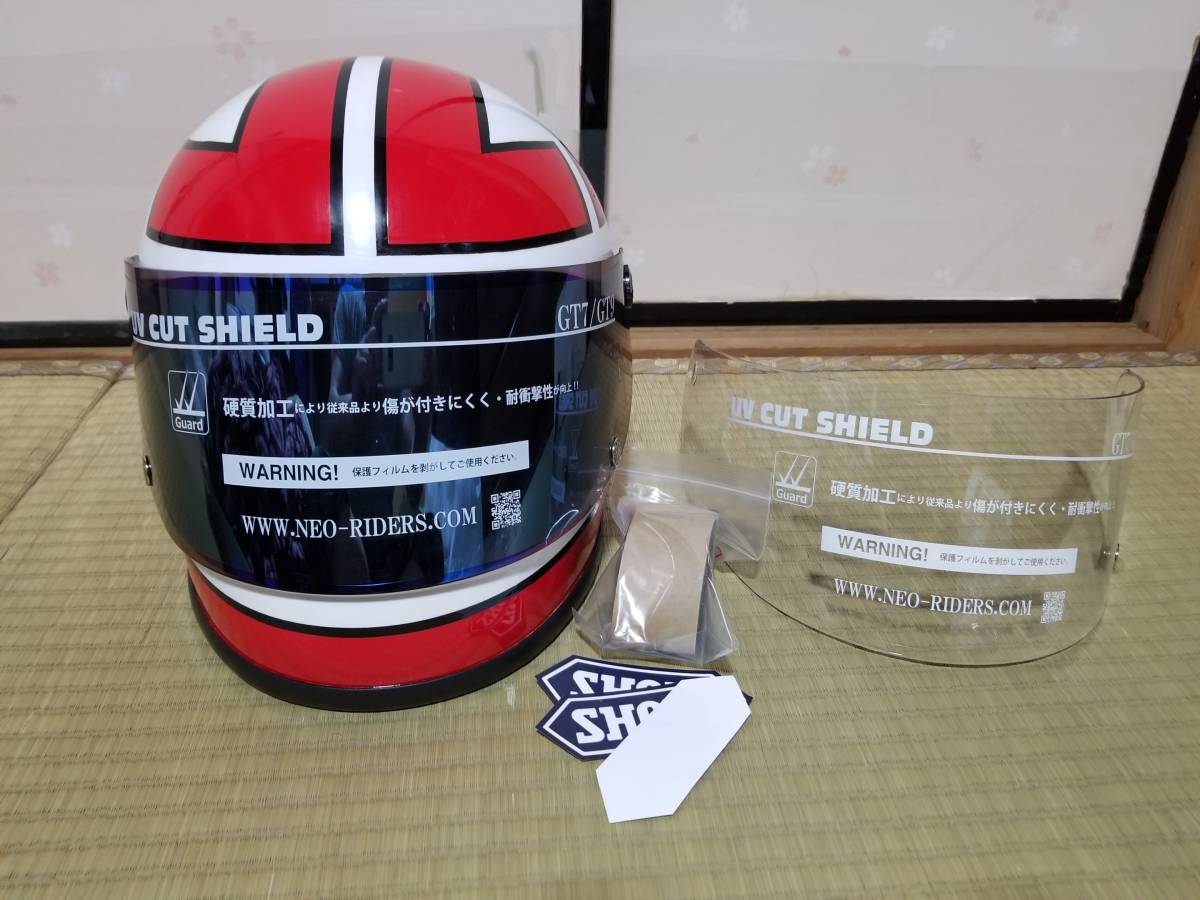 ヤフオク! バリバリ伝説ヘルメット、シールド セキュリティ