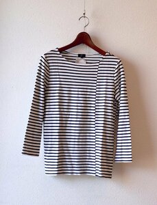 ★送料無料！JOSEPH/ジョセフ　*ボートネック　切り替えボーダートップス/size:M*　古着のgplus広島　2306r4