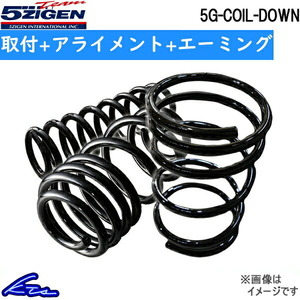 5次元 5G-COIL-DOWN 1台分 ダウンサス スイフト ZC13S 5GSD041 取付セット アライメント+エーミング込 5ZIGEN 五次元 ゴジゲン 5JIGEN