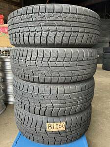 送料無料 B1060 TOYO TRANPA TX 195/65r15 91Q 中古スタッドレスタイヤ4本セット