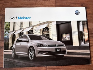 2019 year VW Golf Meister new car catalog 