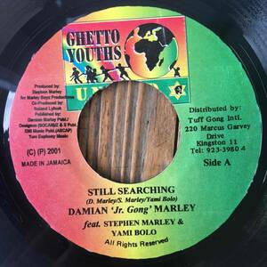 ★2001！Big Hit！【Damian Marley Feat. Stephen Marley & Yami Bolo - Still Searching / More Justice】新品7inch Ghetto Youths United