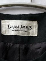 ダナパリ ２点セットアップ 長袖 レディースファッション 9（M）DANAPARIS ジャケット スカート ブラックフォーマル 喪服 冠婚葬祭 A01102_画像3