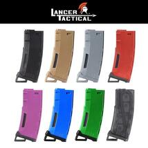 LANCER TACTICAL【1本】 ランサー タクティカル Round High Speed Mid-Cap 130連 ポリマーマガジン グリーン A2 M16 M4 SCAR XM 東京マルイ_画像2