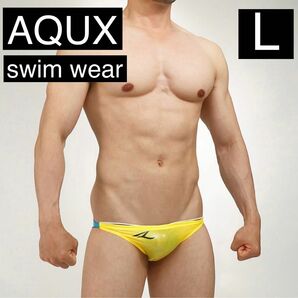 【Yellow:L】AQUX Simple Sheer "Yellow " 競パン