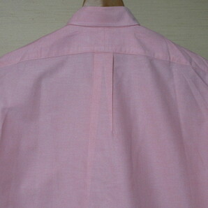 Ralph Lauren/YARMOUTH ラルフローレン/ヤーマス 長袖BDシャツ 41－84 ピンク単色 綿100% OXフォード ポニー付 クリーニング済の画像4