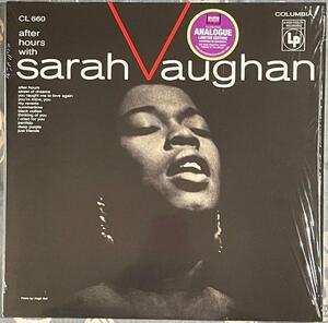 ♪美品/限定盤♪Sarah Vaughan - After Hours With Sarah Vaughan/再生2回/音飛びなし/高音質盤/180g重量盤/Mono盤/Billie Holiday