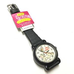 [ ultra rare! retro & Vintage, new goods unused ] Seiko Alba SEIKO ALBA Tom . Jerry Tom & Jerry character wristwatch 