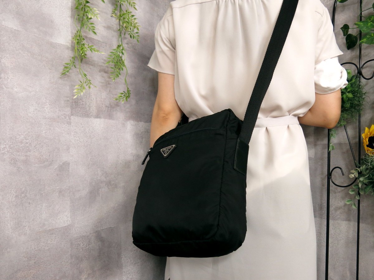 ○超美品○PRADA プラダ○メンズ○ポコノ ナイロン カーフ レザー 本革