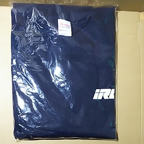 ● 「IRC 長袖シャツ 紺色 1枚 表記サイズL」井上ゴム工業 タイヤ 長袖Tシャツ ロンT
