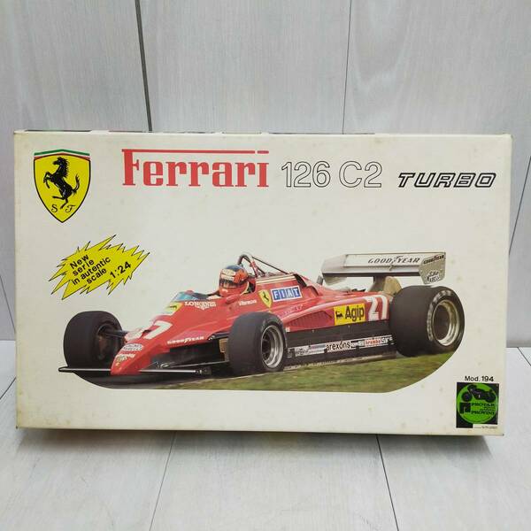 【 送料無料 】 未組立 ◆ PROTAR Ferrari 126 C2 TURBO 1/24 スケール プローター Ferrari ジル ビルヌーブ プラモ 模型 コレクション