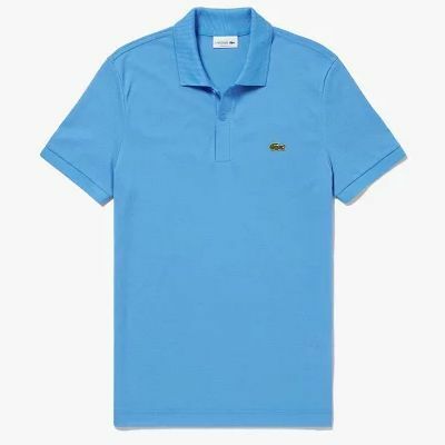 LACOSTE ゴールドステッチエンブレムポロシャツ スカイブルー Lサイズ(4サイズ)[新品]