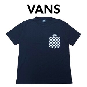 完売品　VANS　チェッカー胸ポケット　ビッグプリントTシャツ　バンズ　ヴァンズ