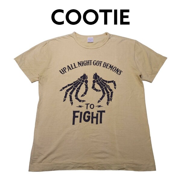 COOTIE　両面ビッグプリント　スカルハンド　Tシャツ　クーティ　クーティー