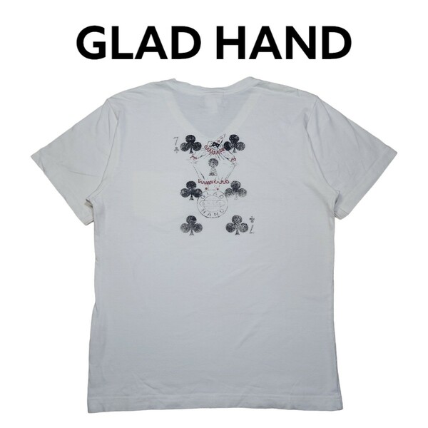 グラッドハンド　トランプ　ビッグプリントTシャツ　BY GLAD HAND