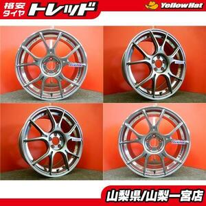 限定1セット 最終値下げ 送料無料 18インチ 新品 ホイール 4本セット SSR TANABE タナベ スピードスター GTX02 7.5j +48 5穴 PCD100