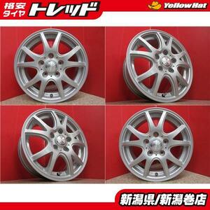 送料無料 4本 weds Fang 15inch ホイール セット 6J +53 5H 114.3 ノア ヴォクシ- エスクァイア アイシス ラフェスタ ハイウェイスタ- 新潟