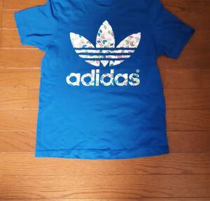 adidas originals Tシャツ　アディダス　青　半袖　夏　ブルー