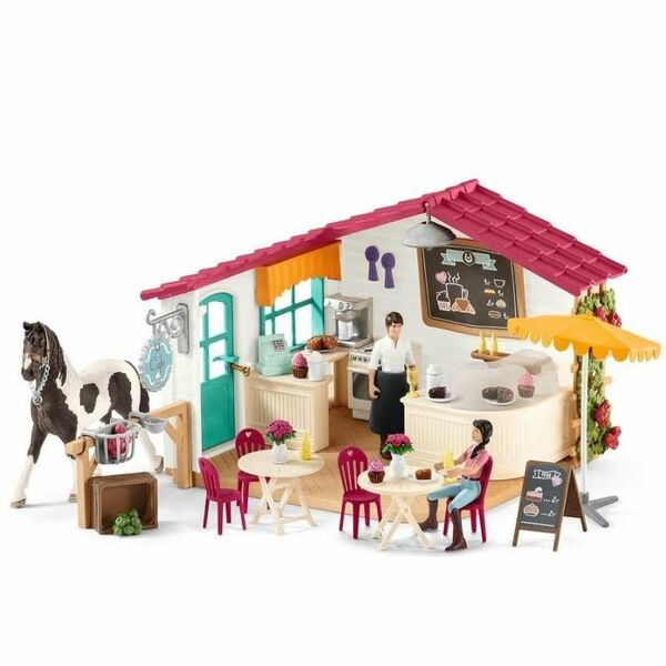 ■新品未使用【Schleich／シュライヒ】ホースクラブのカフェテリア、フィギュア、おもちゃ