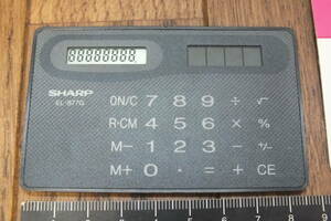  sharp [ card type calculator EL-877GX]sharp solar battery 