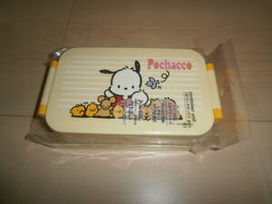 即決★新品★ポチャッコ★Pochacco★1段ランチボックス 箸付き★黄色★520ml★電子レンジOK★幼稚園保育園幼児小学生中学生女児サンリオ