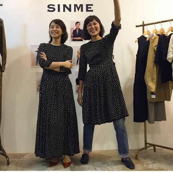 sinme ロングワンピース　ドットマキシワンピース　シンメ　sサイズ