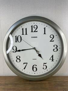 ＭＭ24］CASIO カシオ 壁掛け時計 掛け時計 QUARTZ 時計　丸型　大きい　柱時計　シンプル　アナログ　ホーマック　インテリア　DCM
