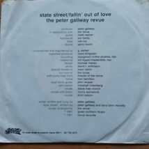 激レア/歌詞カード掲載特製ブックレット付[EPシングル] ★ PETER GALLWAY REVUE : 1981年＜STATE STREET / FALLIN' OUT OF LOVE＞ _画像2