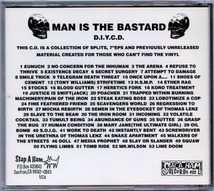 ＊中古CD MAN IS THE BASTARD/D.I.Y.C.D. 1995年作品 U.S POWER VIOLENCE SPAZZ DROPDEAD SIEGE CAPITALIST CASUALTIES_画像2