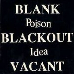 ＊中古CD POISON IDEAポイズン・アイディア/Blank Blackout Vacant 1992年作品4th U.S/PDX HARDCORE PUNK TRAGEDY WB2D CRUCIFIX MDC