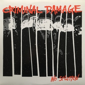 ＊中古CD CRIMINAL DAMAGE/NO SOLUTION 2007年作品2nd U.S HARDCORE PUNK TRAGEDY DEATHREAT BLITZ COCK SPARRER COCKNEY REJECTS BUSINESS