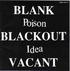 ＊中古CD POISON IDEAポイズン・アイディア/Blank Blackout Vacant 1992年作品4th国内盤ボーナストラック収録 U.S/PDX HARDCORE PUNK