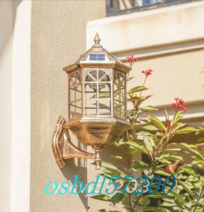 ◆稀少品◆ソーラーライト LED 2色転換 ウォールライト 防水ガーデンライト 別荘街灯 照明 屋外用 庭