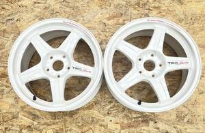 【未使用品！】TRD Sports T3 RAYS製 軽量 鍛造 17インチ 7.5J ＋40 PCD114.3 5穴 レイズ ホワイト JDM 希少 当時物 