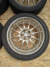 【希少！】WORK XSA戦 XS2 ホイール 18インチ 7.5J+42 PCD114.3 5穴 DUNLOP 225/45 18 アルテッツァ シビック RX-8 インテグラ シルビア_画像3