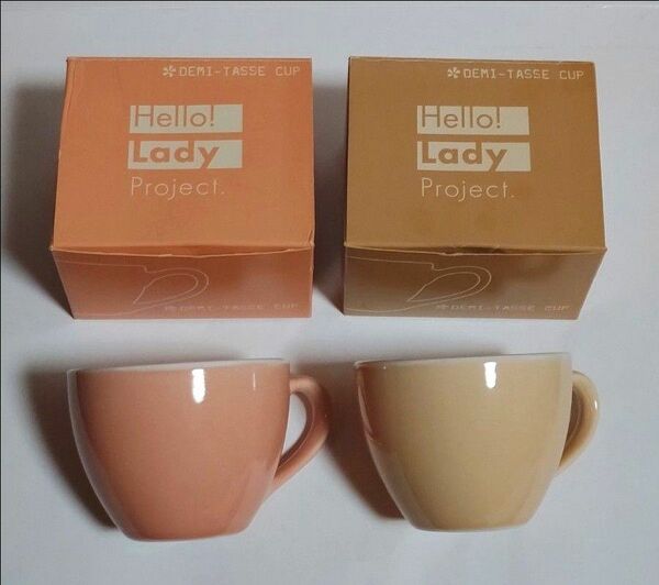 【非売品】DEMI-TASSE CAP Hello!Lady Project. マグカップ/2点セット　まとめ売り