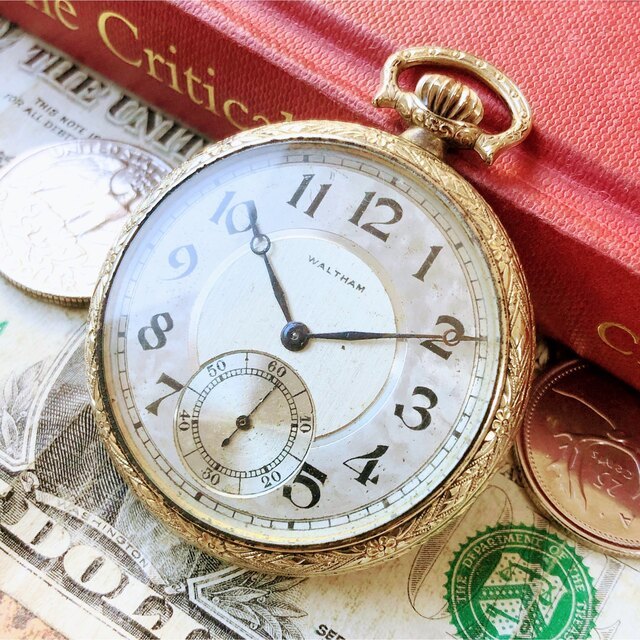 ヤフオク! -「ウォルサム 懐中時計 金」の落札相場・落札価格