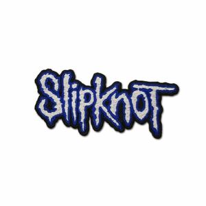 Slipknot アイロンパッチ／ワッペン スリップノット Cut Out Logo Blue