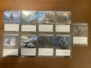 MTG マジックザギャザリング　エルドレインの王権、黒レア＋神話レアの拡張アートコンプリートまとめ売り　英語版