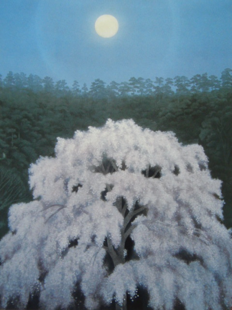Higashiyama Kaii, [Lumière Hana], Extrait d'un livre d'art rare, Bonne condition, Tout neuf, encadré de haute qualité, livraison gratuite, Tableau japonais fleurs de cerisier, peinture, peinture à l'huile, Nature, Peinture de paysage