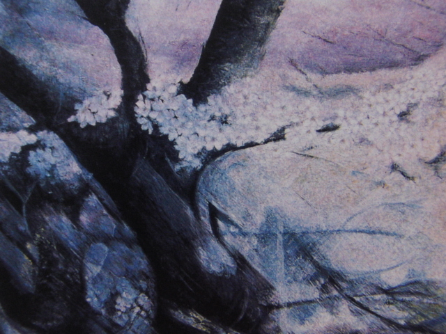 Akai-Ryoko, [Sakura (2000) fließt], Aus einem seltenen Kunstbuch, In guter Kondition, Nagelneu mit hochwertigem Rahmen, Kostenloser Versand, Japanische Malerei Kirschblüte, Malerei, Ölgemälde, Natur, Landschaftsmalerei