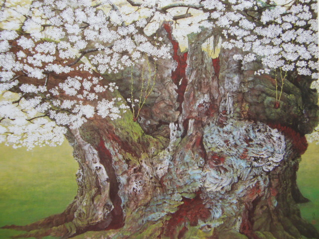 Nobuko Nakahara, [Uwasumi Sakura - Espíritu del árbol], De un libro de arte raro, En buena condición, Nuevo con marco de alta calidad., envío gratis, Cuadro japonés flor de cerezo., Cuadro, Pintura al óleo, Naturaleza, Pintura de paisaje