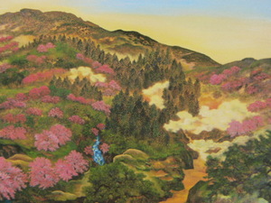 Art hand Auction Tanaka Yae, [Blumendunst], Aus einem seltenen Kunstbuch, In guter Kondition, Nagelneu mit hochwertigem Rahmen, Kostenloser Versand, Japanische Malerei Kirschblüte, Malerei, Ölgemälde, Natur, Landschaftsmalerei