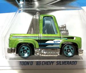 ラスト 1983 Toon'd Chevrolet Silverado トゥーンド シボレー シルバラード Chevy シェビー GM 2023 HW Hot Trucks グリーン 絶版