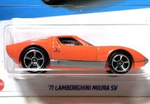 ラスト 1971 Lamborghini Miura P400 SV ランボルギーニ ミウラ Orange オレンジ 2022 1st カラー Phil Riehlman フィル リールマン 絶版_画像1