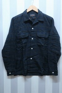 at1698/BEAMS PLUSチェックオープンカラーシャツ ビームスプラス