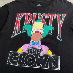 Simpsons シンプソンズ Krusty The Clown クラスティ・ザ・クラウン キャラクター Tシャツ メンズM