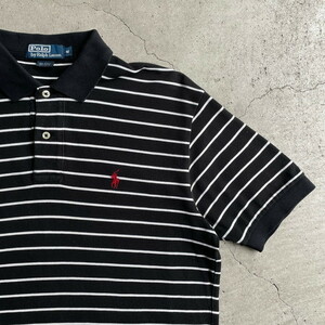 Polo by Ralph Lauren オールドラルフローレン 鹿の子 ボーダー ポロシャツ メンズM