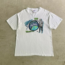 90年代 STS-95 FRIENDSHIP7 JOHN GLENN スペースシャトル 宇宙飛行士 アート 両面プリントTシャツ メンズL_画像3