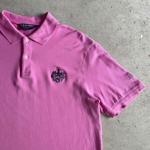 POLO GOLF Ralph Lauren ポロゴルフ ラルフローレン バックロゴ 鹿の子 ビッグポニー ポロシャツ メンズL